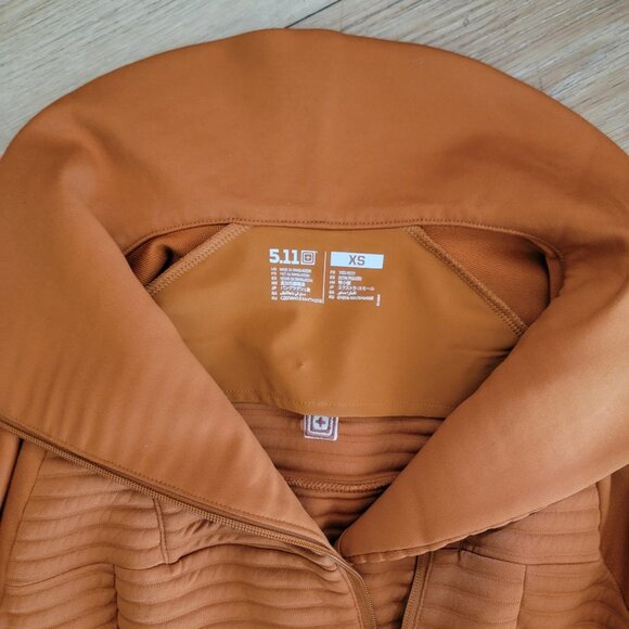 5.11 Tactical Crystal Hybrid Full Zip in Roasted Barley - Picture 2 of 8